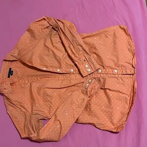Orange women’s button down